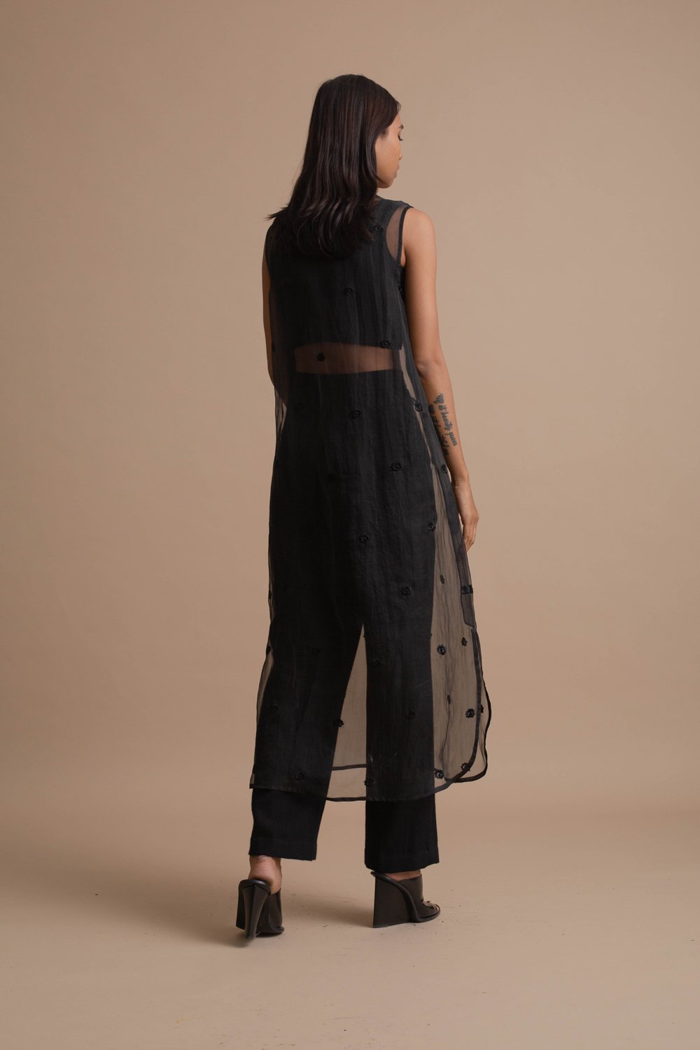 Sheer Embroidered Dress | Rescue