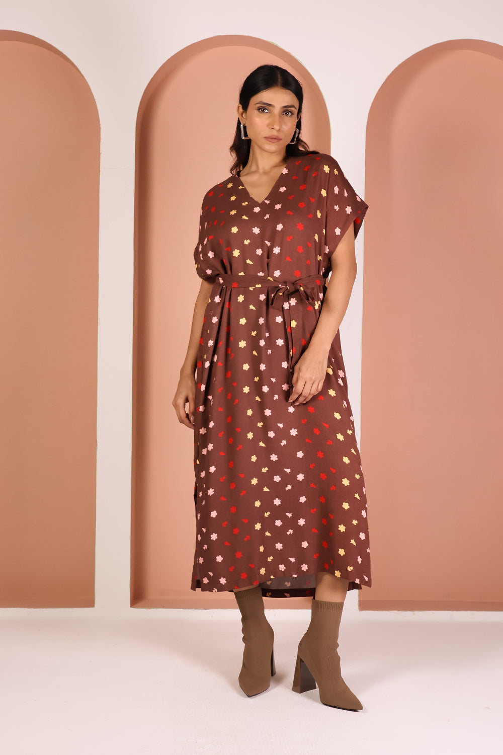 NAOMI PRINT KAFTAN DRESS