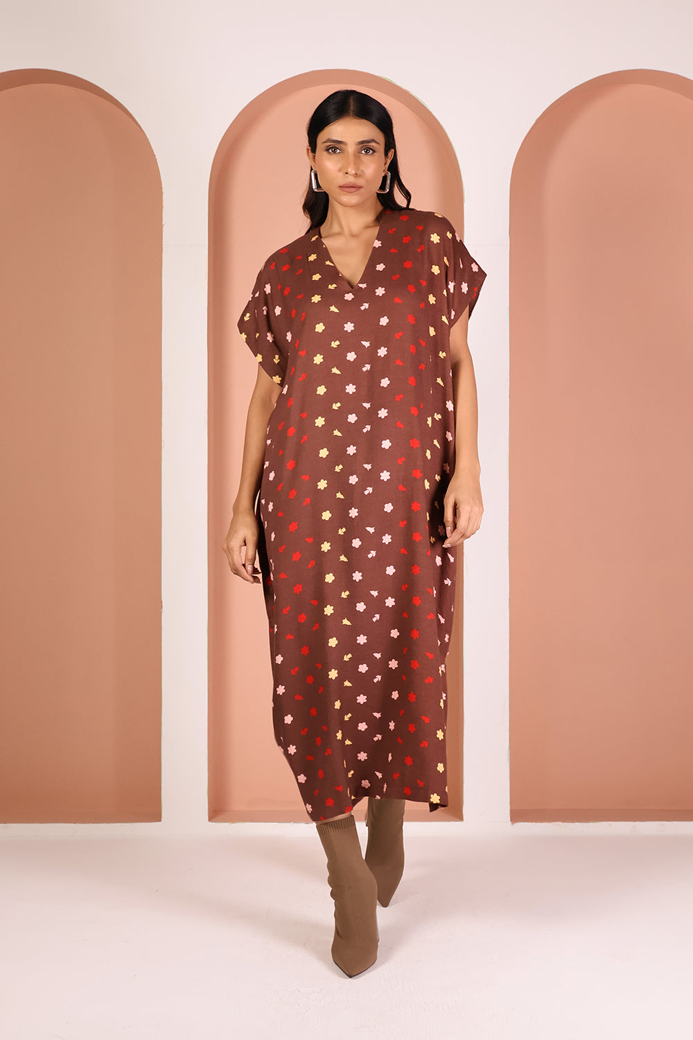 NAOMI PRINT KAFTAN DRESS