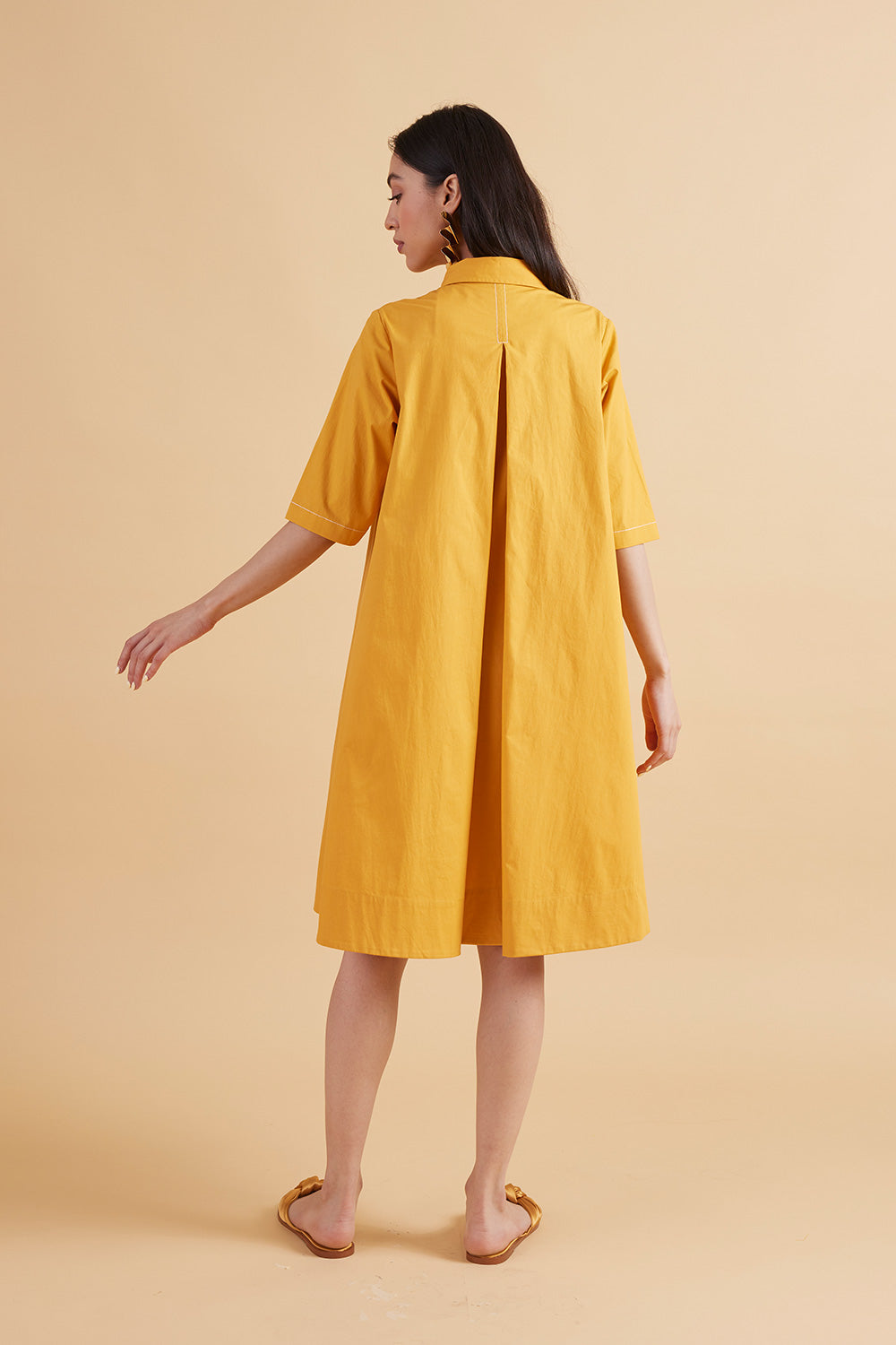 MAISIE AMBER SOLID DRESS