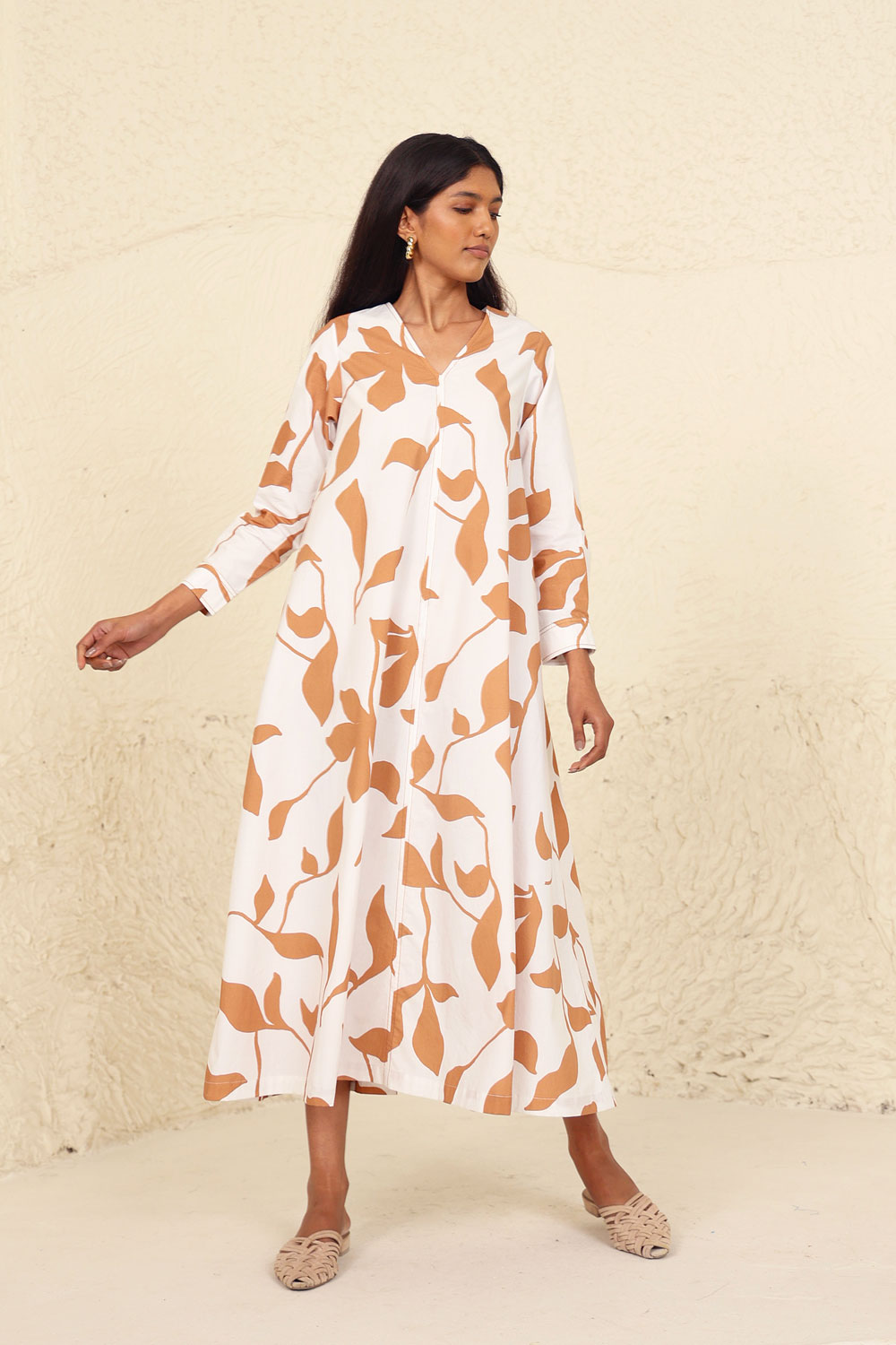 MILANI BEIGE PRINT DRESS