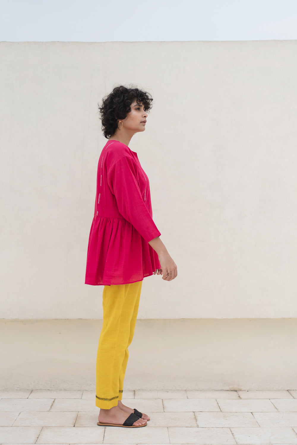 V-Neck Gather Top | Relove