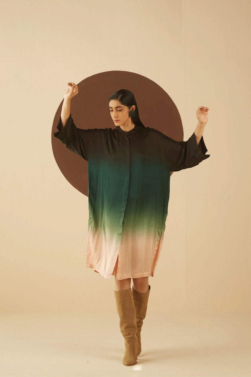 Laurel Ombre Shirt Dress