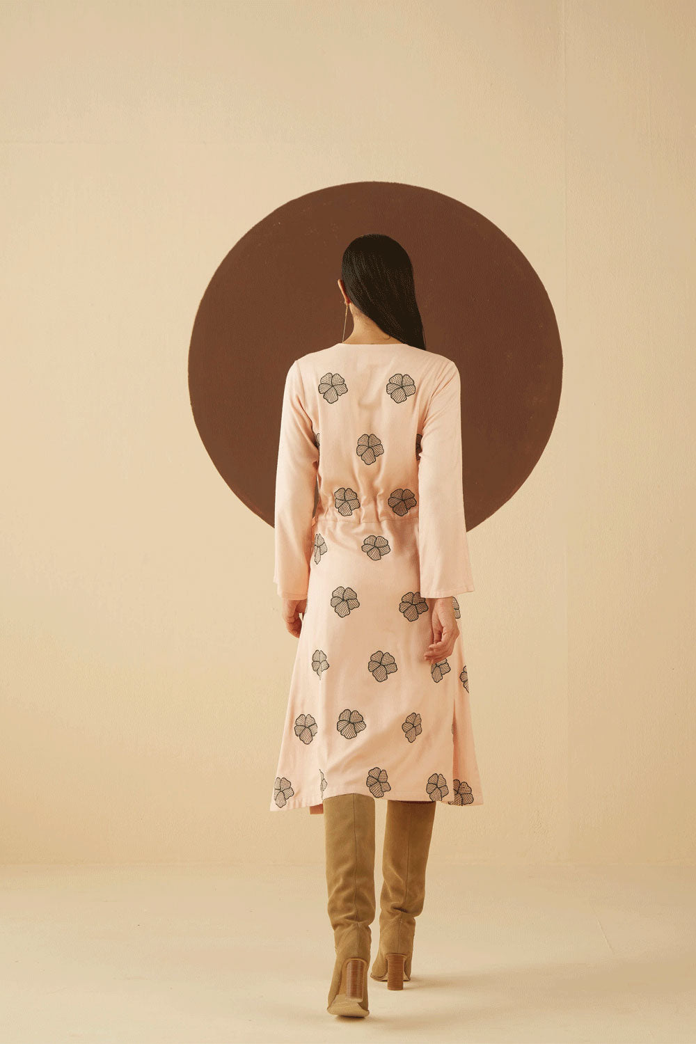 Sierra Embroidered Wrap Dress
