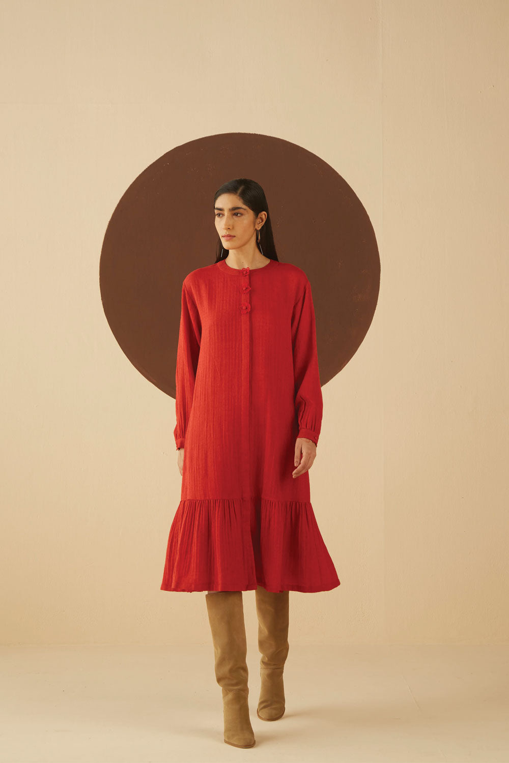 Eliza Solid Dress