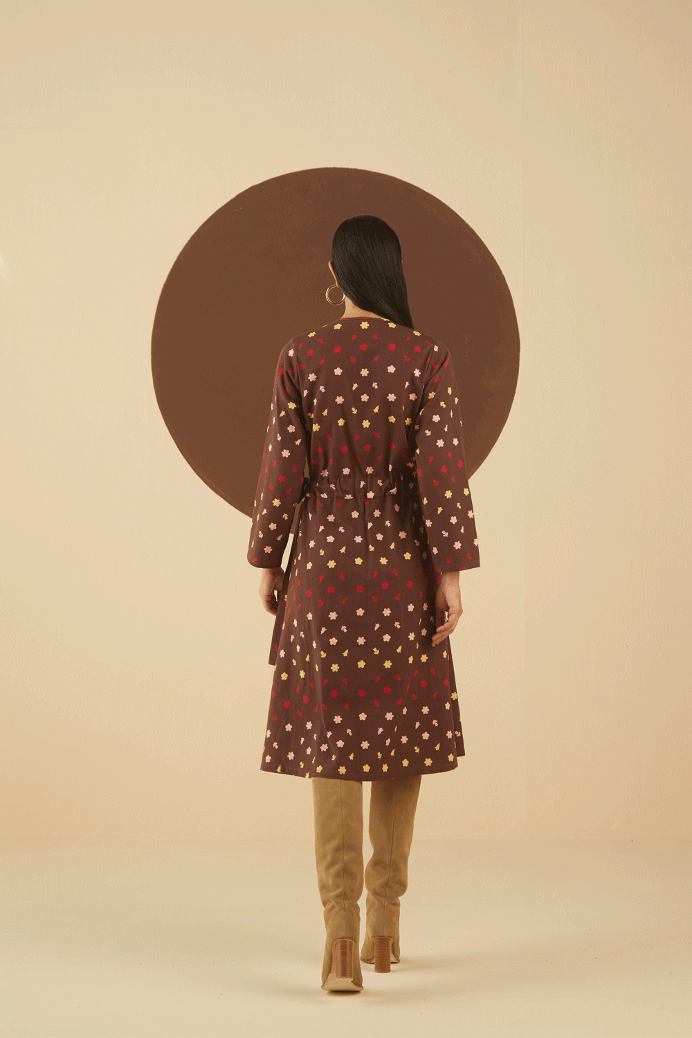 Sierra Print wrap Dress