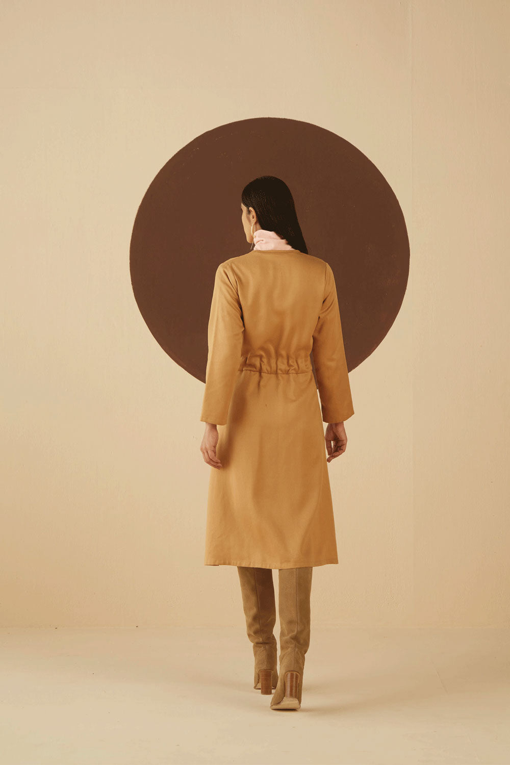 Sierra Solid Wrap Dress