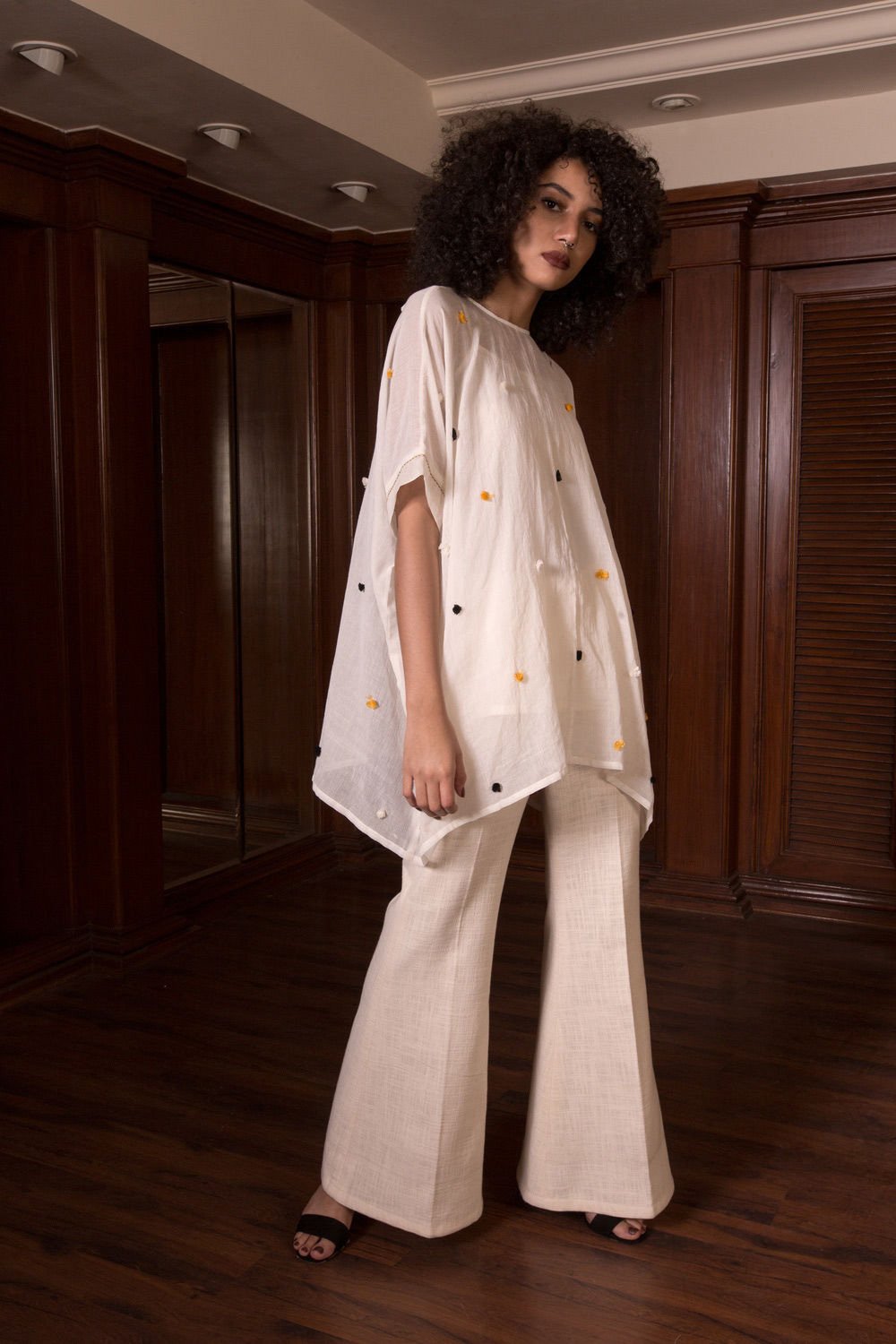Bell Bottom Slub Trouser