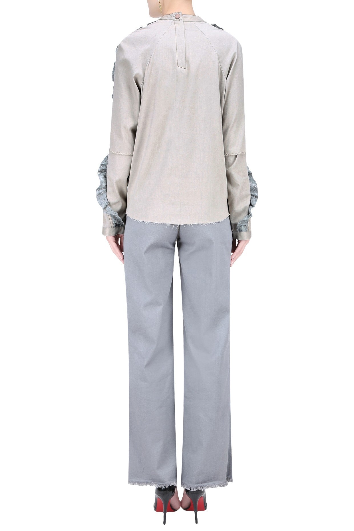 Button up Boyfriend Trouser