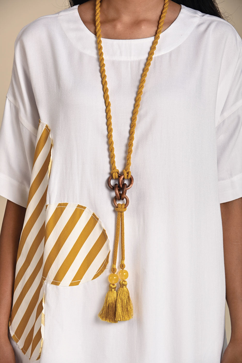 CAMILA MUSTARD NECKPIECE