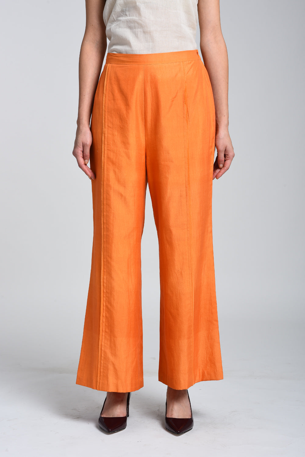 Wide Leg Pants with Front Detail
