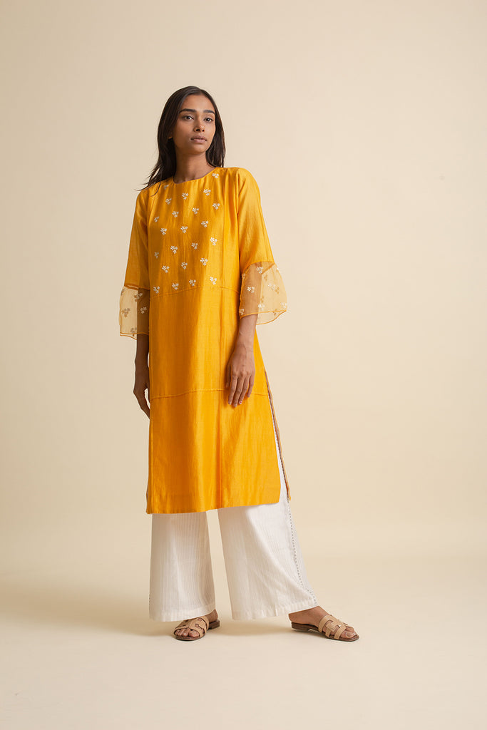 Pintucks Detail Kurta