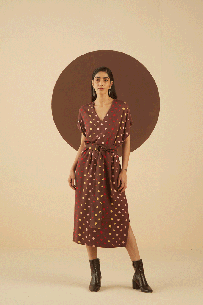 Naomi Print Kaftan Dress