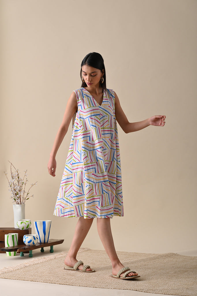 Sophie Multi Print Dress