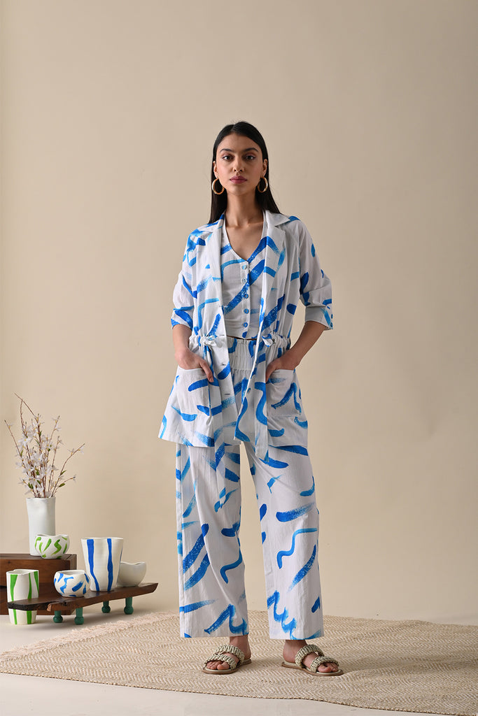 River Blue Print Co-ord