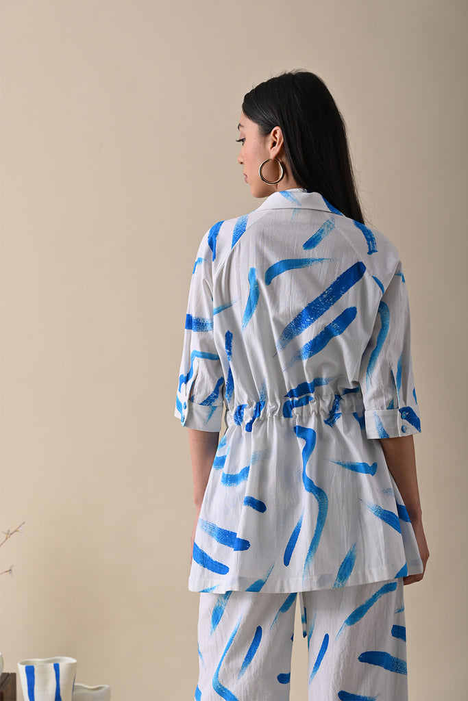 River Blue Print Jacket