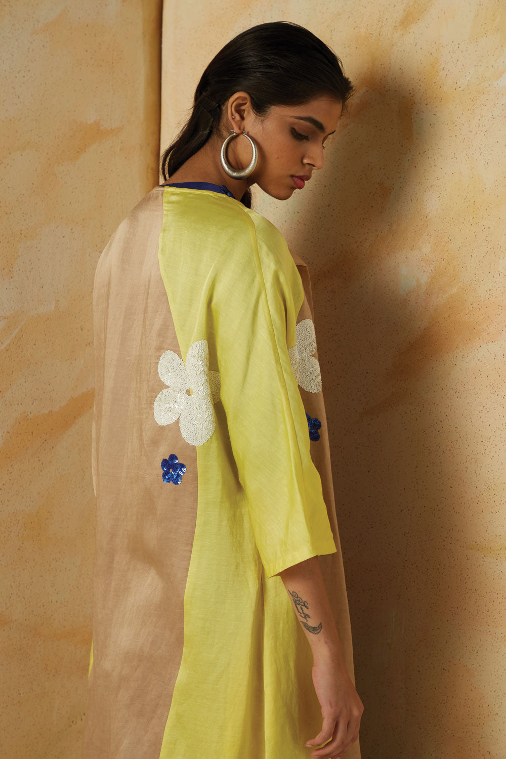 Tropical Embroidered Cape
