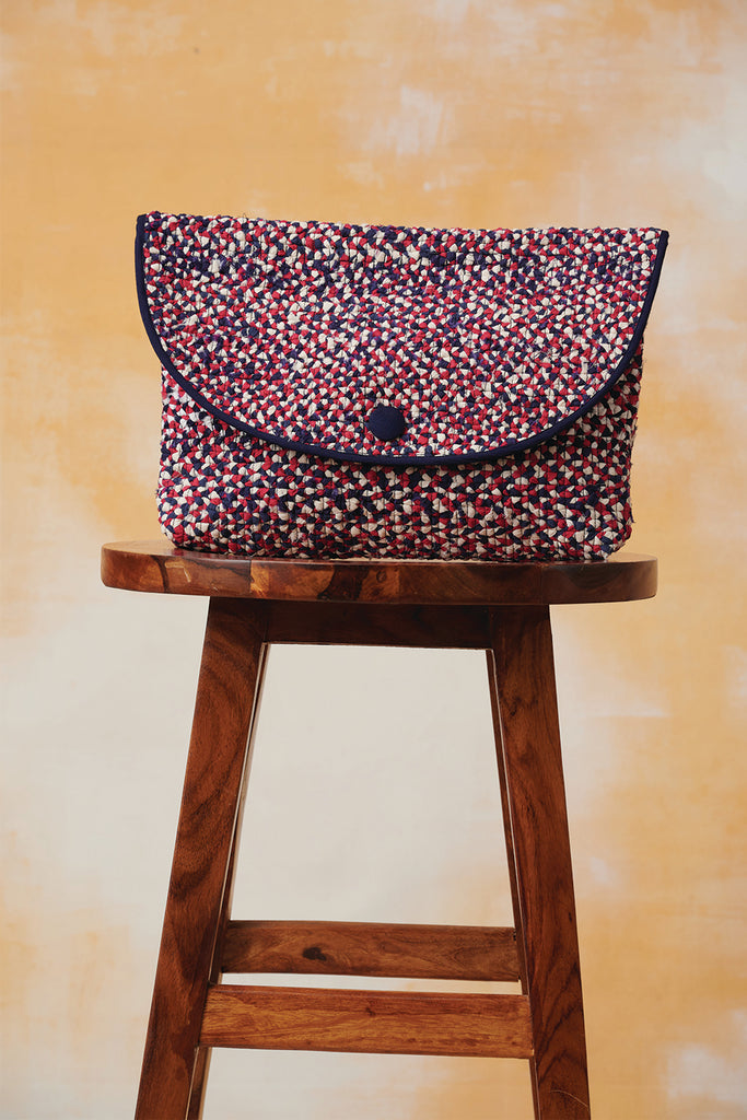 Elora Blue Clutch